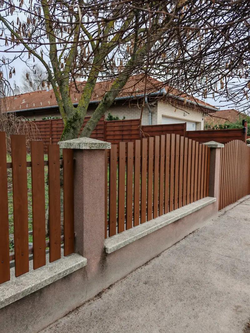 Kerítés kialakításának szemléltető képe